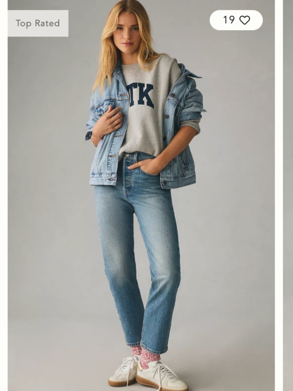 Levi’s Wedgie High Rise Crop Straight Jeans – Size 27